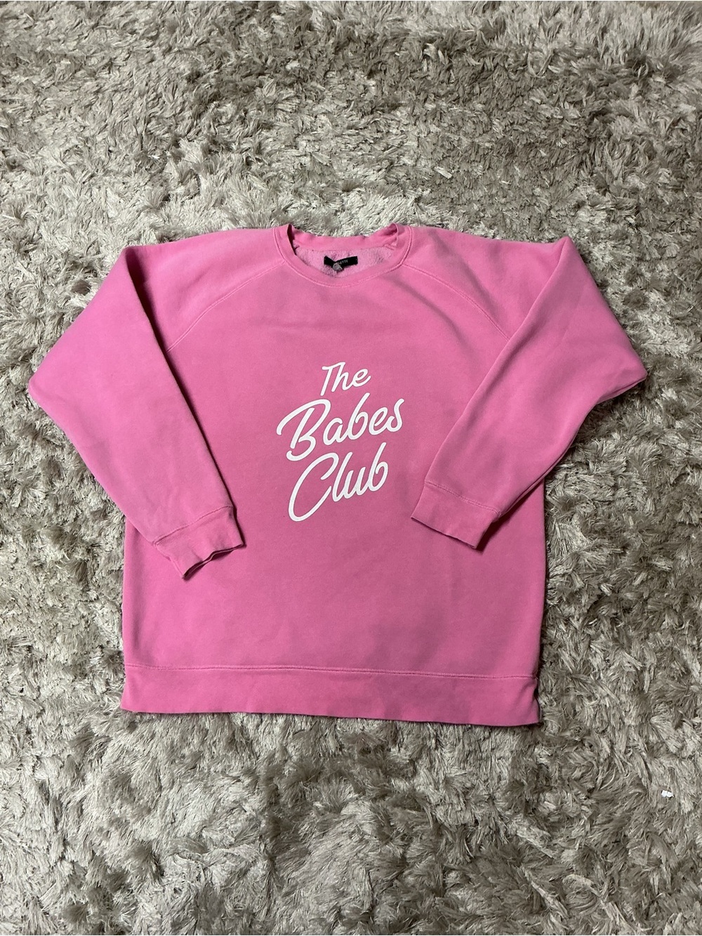 Brunette the Label Pink "The Babes Club" Crewneck Sweatshirt